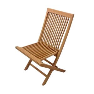 Dolphin folding teak chair