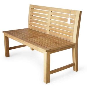 Orient teak bench without armrests