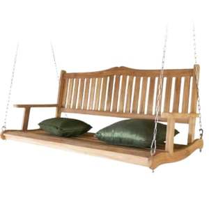 Swing teak wood bench