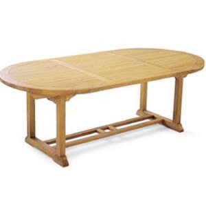 Crofton extendable teak dining table