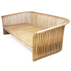 June Day Bed with optional mattress in teak finish