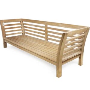 Arizona Semi Daybed combining teak and stainless steel